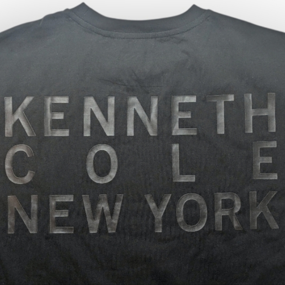 Kenneth Cole New York 1983 Logo Black On Black T-shirt Size Unisex XL NWT - Picture 12 of 16